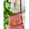 Vintage Saddle Bag Genuine Prime Leather Shoulder Big Capacity