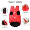 Reversible Big Dog Jacket Winter Warm Clothes For Medium Large Dogs Waterproof Windproof Pet Vest Coat Golden Retriever Outfits