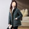 Down Cotton-Padded Jacket Women's Cotton-Padded Jacket Autumn Winter Outerwear  Fashionable and Slim Warm Jacket