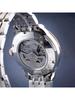 Men's Mechanical Watch SDE00004D0 – Black Dial, Stainless Steel Construction, Business-elegant Features a Gold Interlocking Bracelet. FULL-STEEL