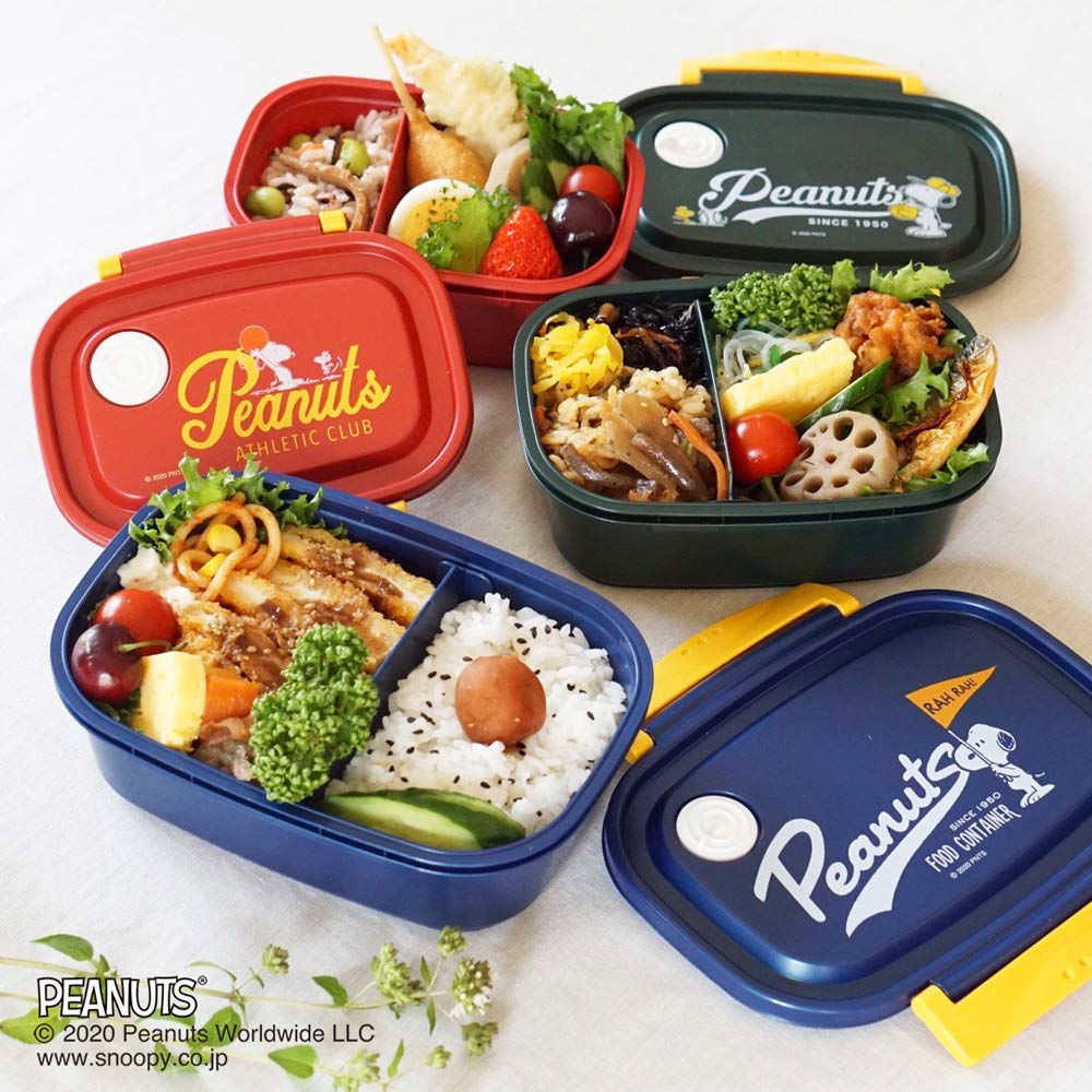 Skater Easy Light Bento Snoopy Sealable Storage Peanuts & Box, Small, Microwave-Safe, 430ml, Container, XPM3,