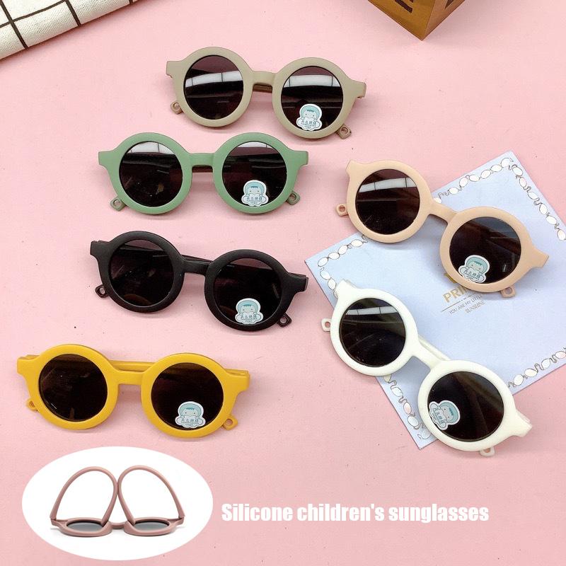 2025 Children's And Baby's Sunglasses, Eye Protection, Sunshade Fashionable Silicone Polarized UV400 Resistant,