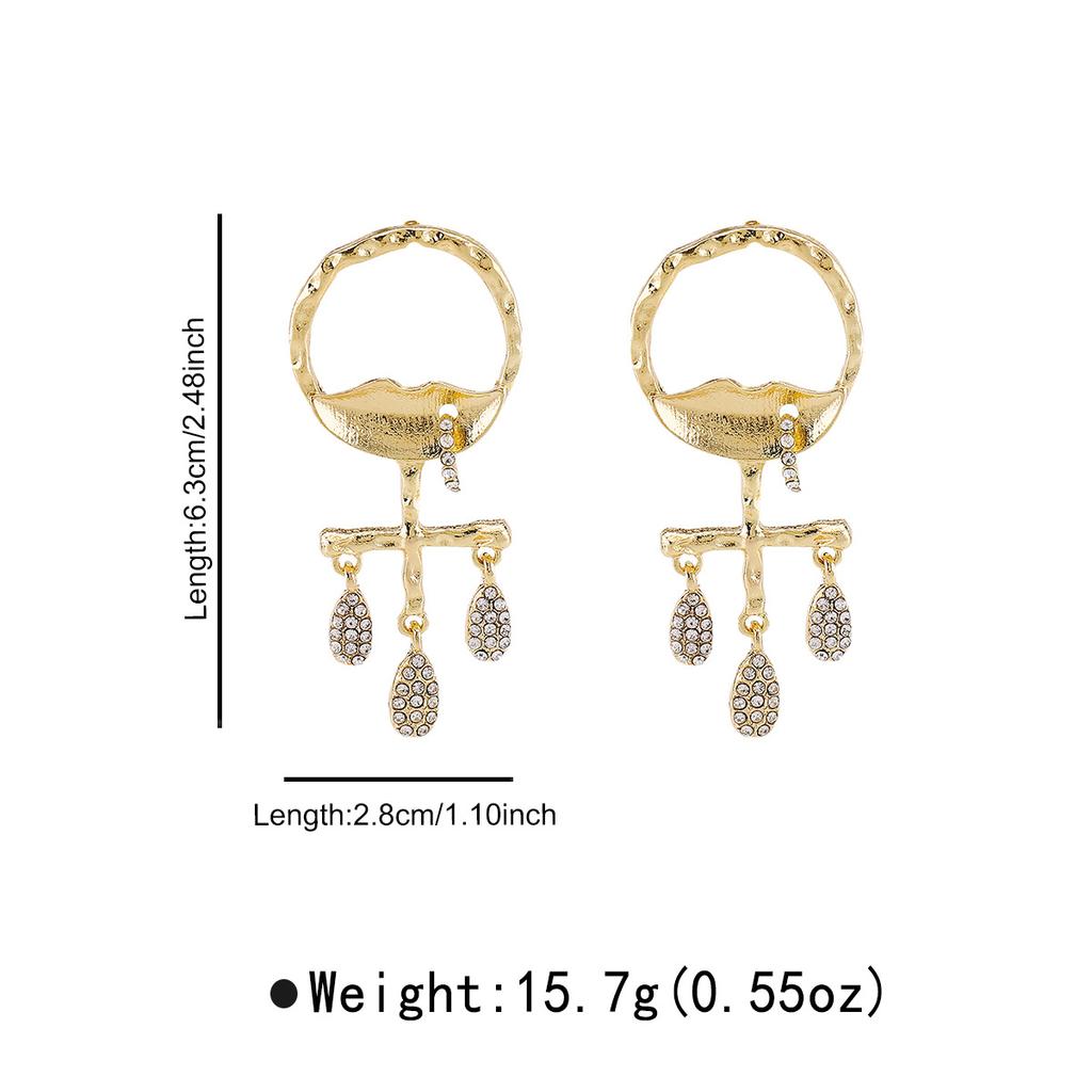 Devil's Eye Rhinestone Earrings