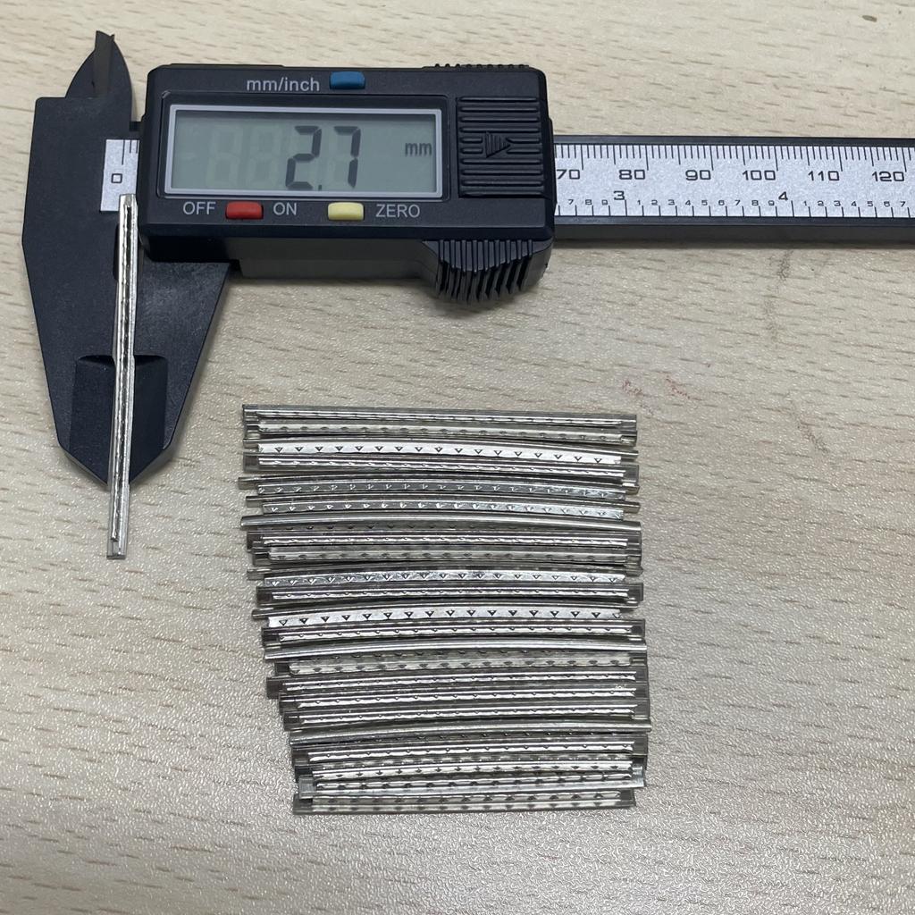 Miwayer 18-24pcs Frets Wire Fingerboard Nickel 1.6MM 1.8MM 2MM 2.2MM 2.4MM 2.7MM 2.9MM Repair Material for Guitar Bass Ukulele