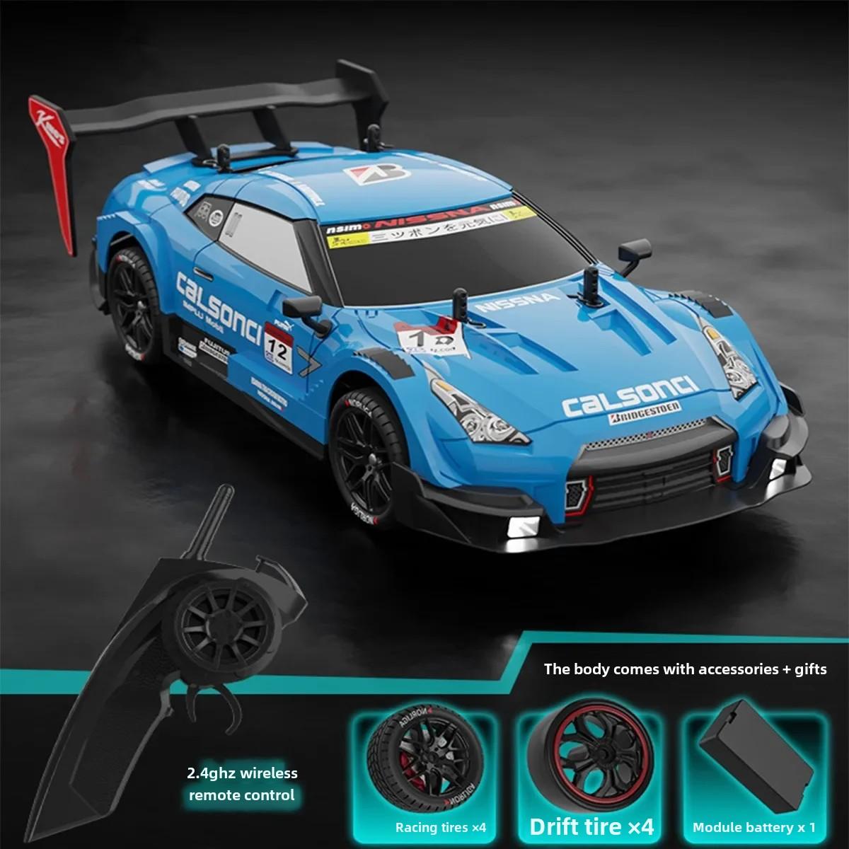 2024 Новинка 1:14 RC Car GTR 2.4G Drift Racing Car 4WD Off-Road Radio Remote Control — фото 11