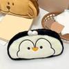 Plush Pencil Case Novelty Animal Pen Pouches Zippered Pencil Bag Large Capacity for Women Girl Student Office School