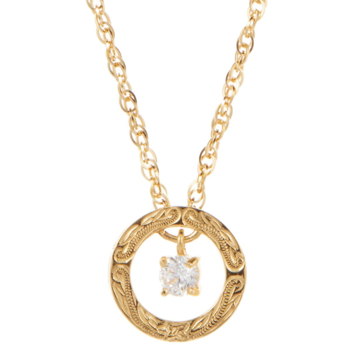 

Хирургическая нержавеющая сталь 316L Гавайские ювелирные изделия Кольцо Круглый Круглый Плюмерия Свиток Ожерелье для женщин [Piena] (Золото 40см)