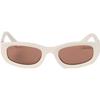 26 Early Spring Collection Brand Logo Rectangular Sunglasses Women Sunglasses White SMUB04E21DC053