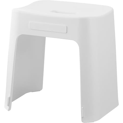 Yamazaki Easy-to-Wash Magnetic Bath Stool SH32 White W33 x D27 x H32cm Tower Floating Storage Easy to Clean 1653