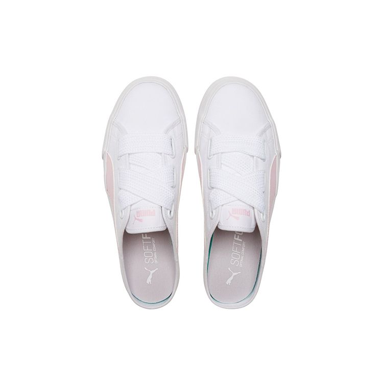Puma Bari Series Mule Ribbon Low-Top Sneakers Women sneakers White Pink 382331-04