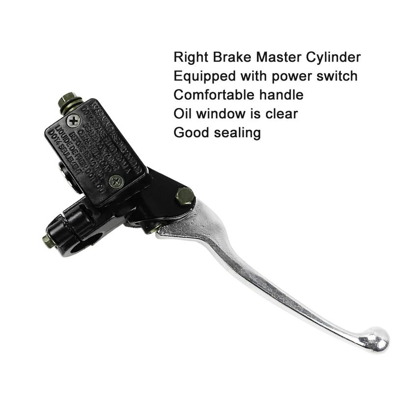 7/8" 22mm Motorrad Hauptbremszylinder Hebel für Honda TRX 250 300 400 450 XR 250 350 400 500 Rebel CMX250 CA250 CR80