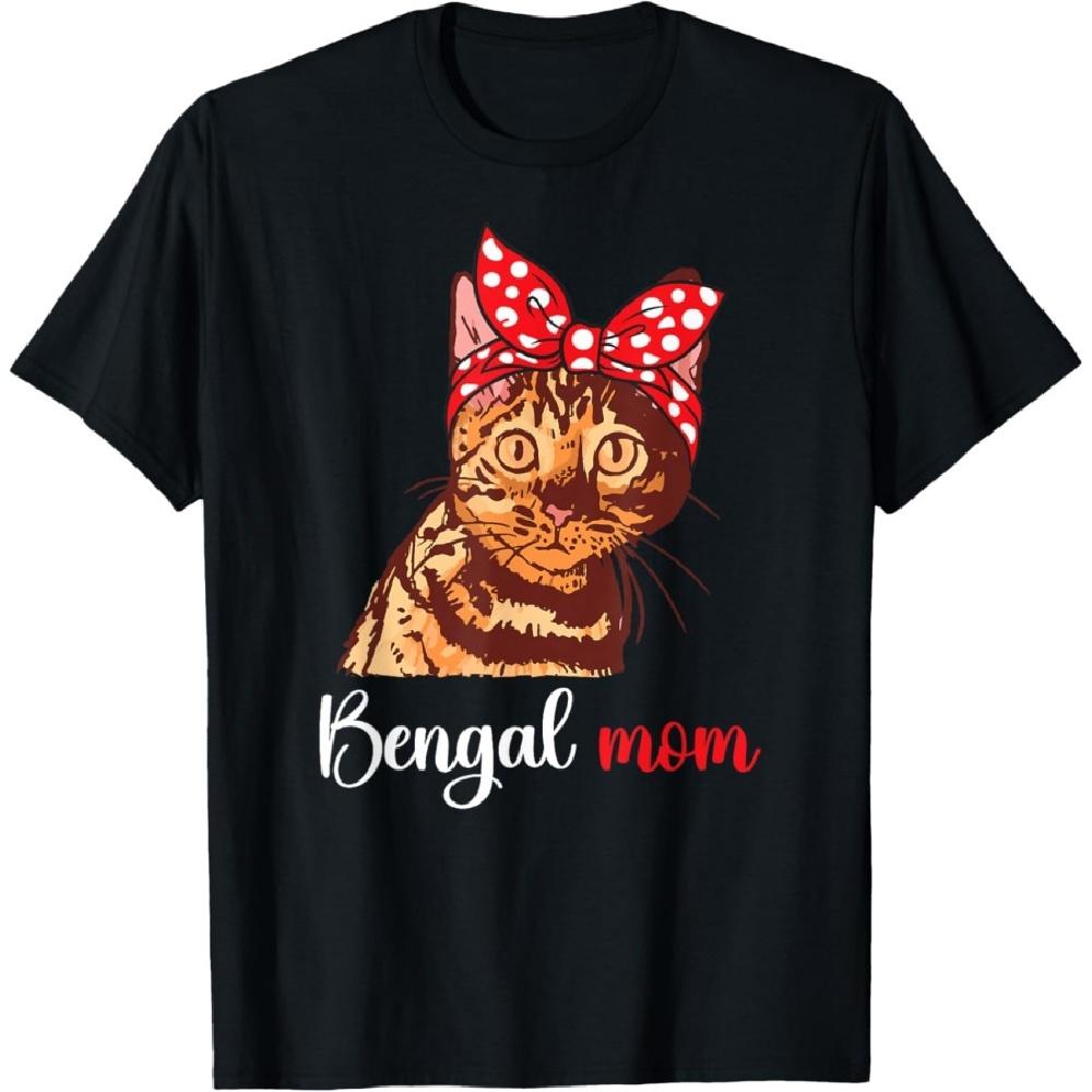 

Bengal Cat Mom Bengal Cat Girl Bengal Cat Owner T-Shirt XXXXXL чёрный