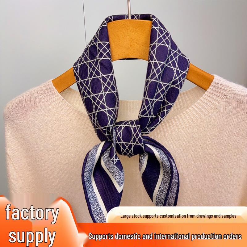 Fashionable Mulberry Silk Scarf - 70x70CM Square Autumn/Winter Head or Neck Scarf
