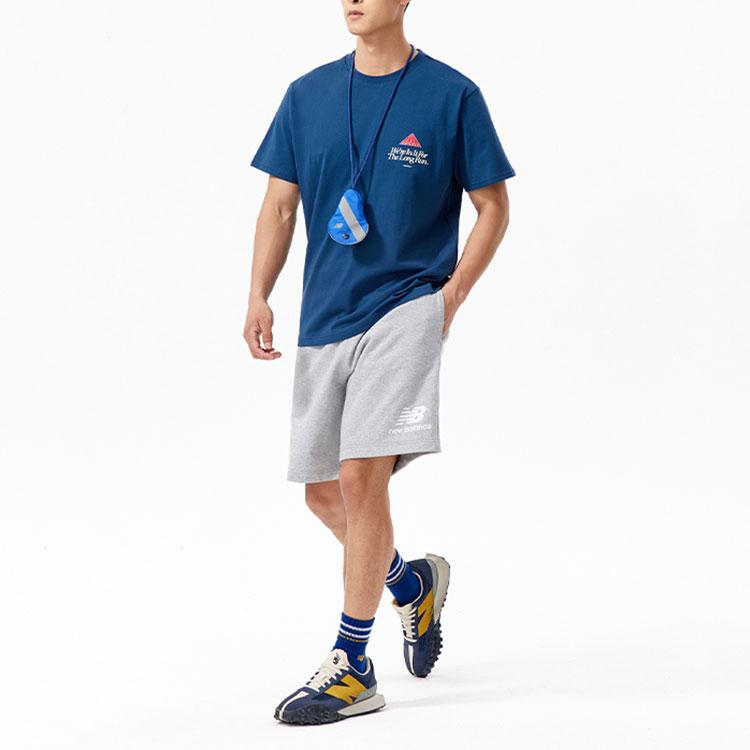 New Balance ANB T Shirt Men's Blue AMT22375-BGV