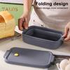 Foldable Silicone Bread Mold Food-Grade Rectangular Sourdough Baking Pan & Storage Container for Toast Cakes Space-Saving Kitchen Tool for Home