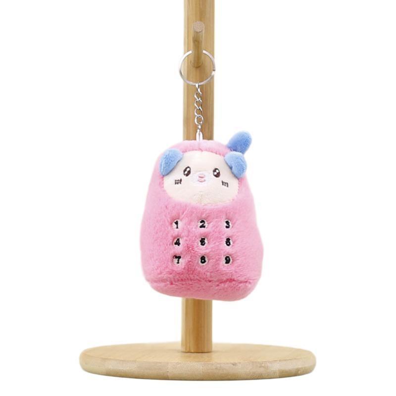 Adorable Llavero de Oso de Peluche Encanto Linda para Teléfono Móvil Accesorio de Muñeco de Peluche Suave