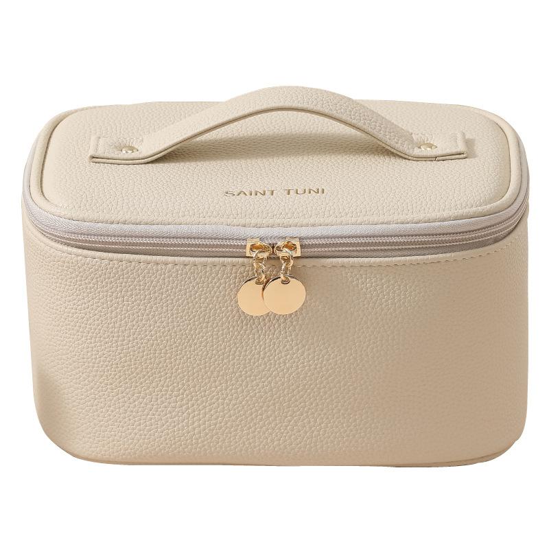 Portable Makeup Bag with Compartments for Organizing Toiletries, Perfect for Travel