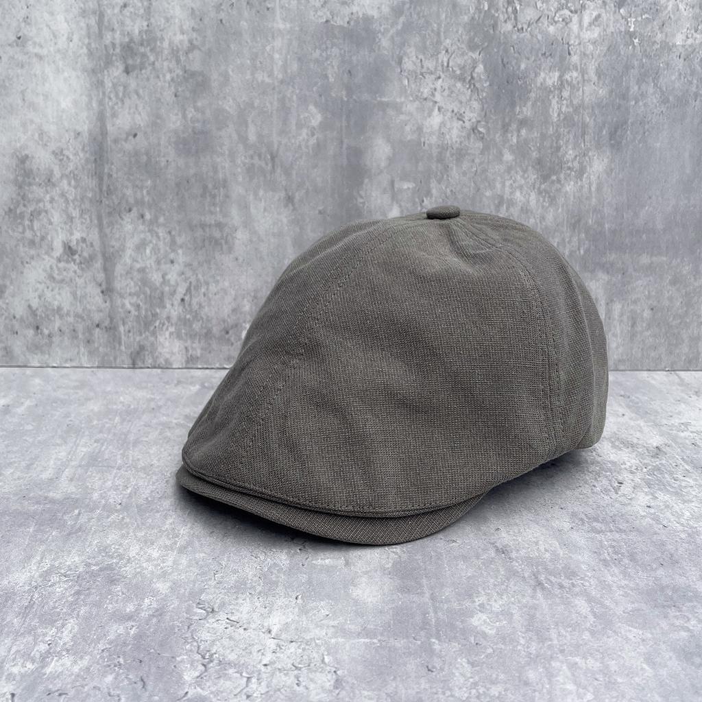 New retro British style forward hat men's and women's autumn versatile short brim painter hat showing face small old money wind cap