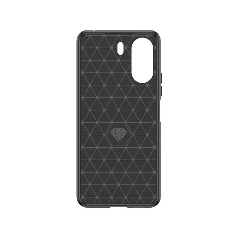 Hurtel Xiaomi Redmi 13c Carbon Silicone Case Black