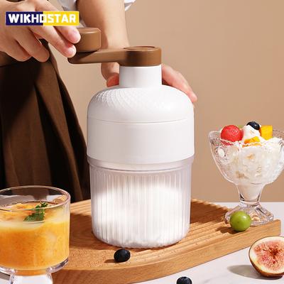Traş Buz Makinesi Mini Buz Kırıcı El ile Çalıştırılan Traş Buz Milkshake Makinesi Ev Tipi Taşınabilir Küçük Dolu Makinesi Mutfak Aleti