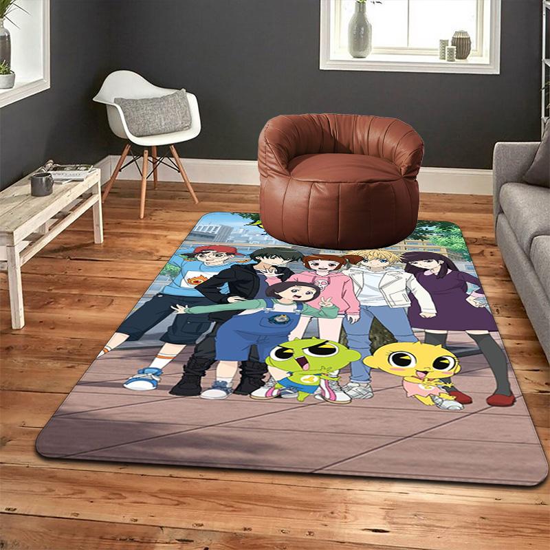 Fantasy Cartoon Characters Rug Floor Mat for Living Room or Bedroom Soft and Comfortable Carpet a Gift for Birthday and Holiday.