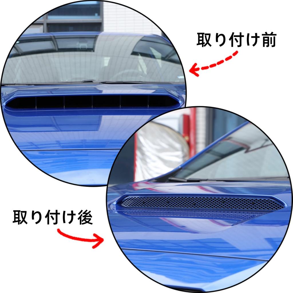 Rustfritt Stål Panser Ventil Panserdeksel for Subaru WRX Luftventil Trim Ventil Inntaksscoop Turbo Front Luft Bilpanser Dummy Luft Eksteriør Biltilbehør