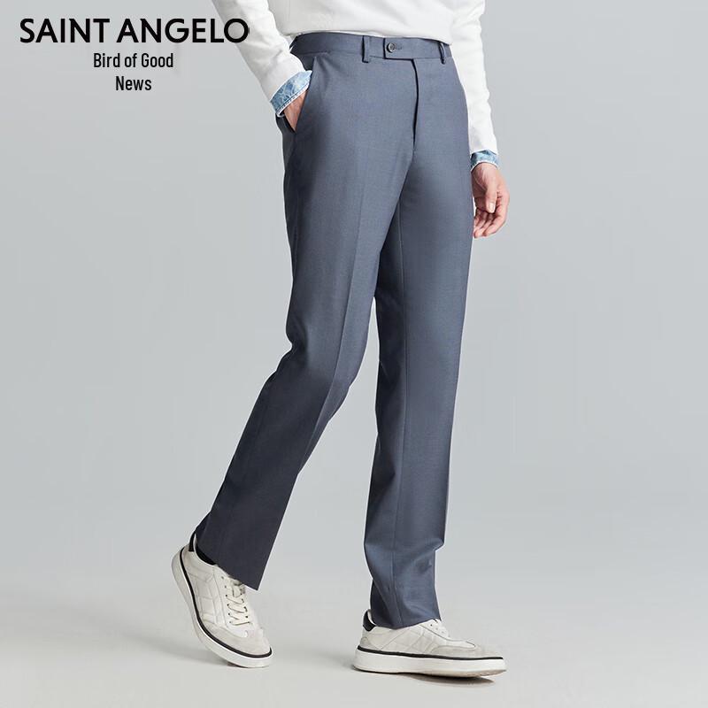 Мужская коллекция официальных костюмов из шерстяной смеси с легким уходом 48A