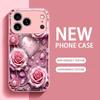 Flowers Love Madam Protect PhoneCase Glass PhoneCase for iPhone 17 16 15 14 13 12 11pm Pro Plus Dropresistant cellphone Female