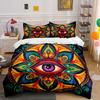 "Mandala Eye Artwork Home Decor" Bedding Set with 1 Duvet Cover 2 Pillowcases Single Double King Queen, Gift