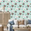 Geometric bears wallpaper for living room and bedroom 50x1000