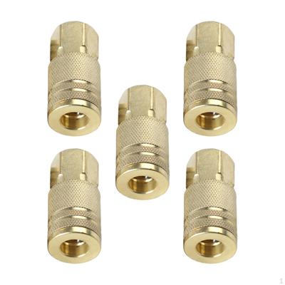 5 Piece Air Connector and Coupler Set for Hose Fittings