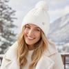 Ear Protection Knitted Cap Windproof Pompoms Hat Casual Winter Hat  Outdoor