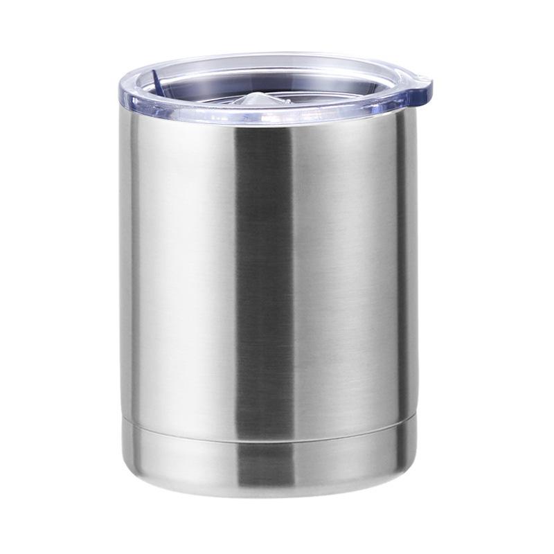 12 oz Kaffeetasse, Vakuumisolierte Campingtasse mit Deckel, doppelwandiger Edelstahl-Reisebecher für Zuhause, Büro, Schreibtisch
