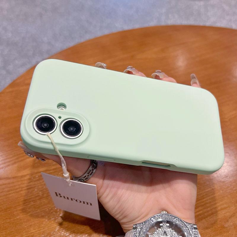 Applicable To iPhone11 Mobile Phone Case, Liquid Silicone Simple Solid Color Apple 11promax Lens All-inclusive Anti-drop Case