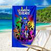 Proof Beach Towel with a Rainbow Friends1 Pattern - Soft,absorbent,quick-drying,machine Washable - Perfect for Swimming,camping,bathing