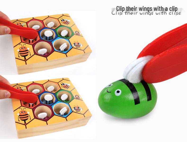 Montessori Beehive Game: Toddler Color Recognition & Development Toy for Boys (Ages 0-3)