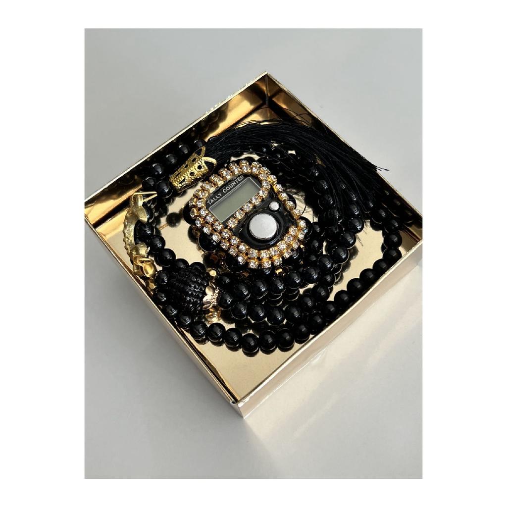 Geschenkset mit Steingesängen und Gebetsperlen im Karton