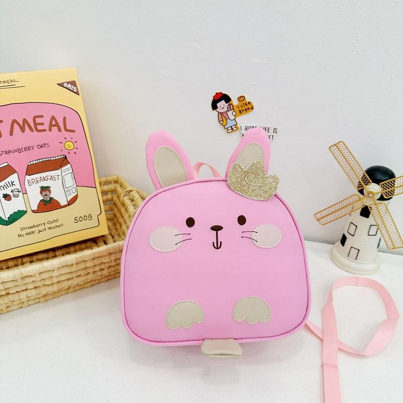 School Bag New School Bag Boys and Girls Cute Cartoon Shoulder Back Casual Snack Bag Size