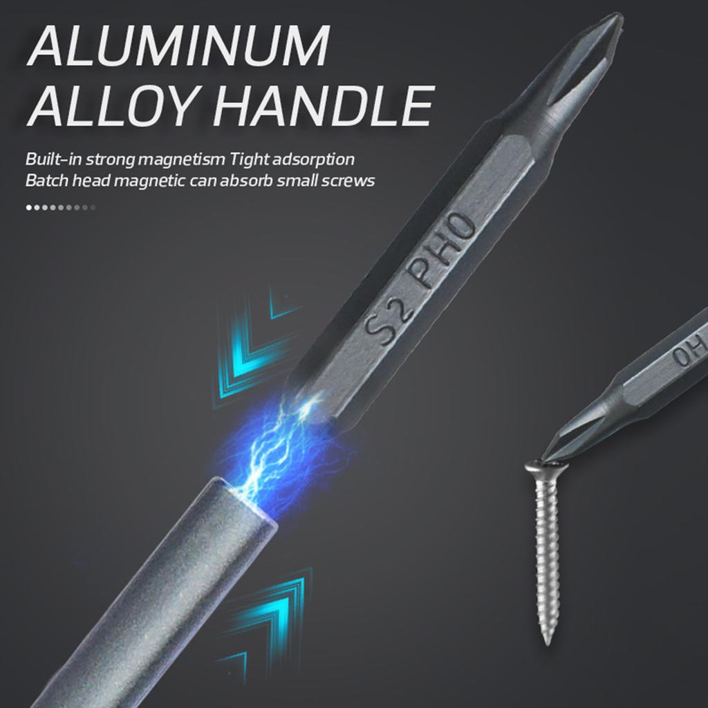 Multifunksjons 24 stk magnetisk skrutrekkersett med avtakbare håndtakverktøy for mobil 3D-skriver