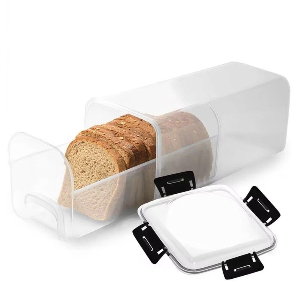 sealed Toast Storage Box with Sealing Lid Sandwich Bread Holder Loaf Container  for Kitchen