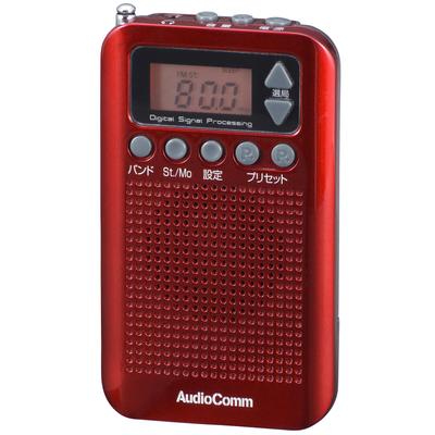 Ohm Ohm Elektryczne Radio AudioComm (OM) RAD-P350N-R [Czerwony]