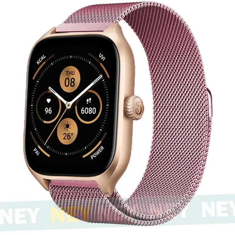 Milanese Loop For Amazfit GTS/GTR-4-3-2-2e-Mini-Pro/stratos 3 Metal Bracelet 20mm 22mm Watch Band for Amazfit bip-U-S-lite Strap