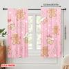 2pcs,2D Plane Printing Contemporary Curtains Gingerbread Christmas Candy (3) Durable Polyester (without Rod) Holiday Perfect for