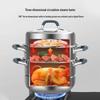 Kangbahe 3-Layer Anti-Scald Stainless Steel Steamer