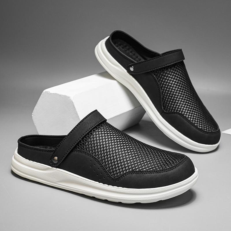 Fashion New Arrival Mens Slippers Leisure Walk Beach Sandals Fashion Designer Male Half Drag Comfortable Summer Slides Wading Aqua Shoes