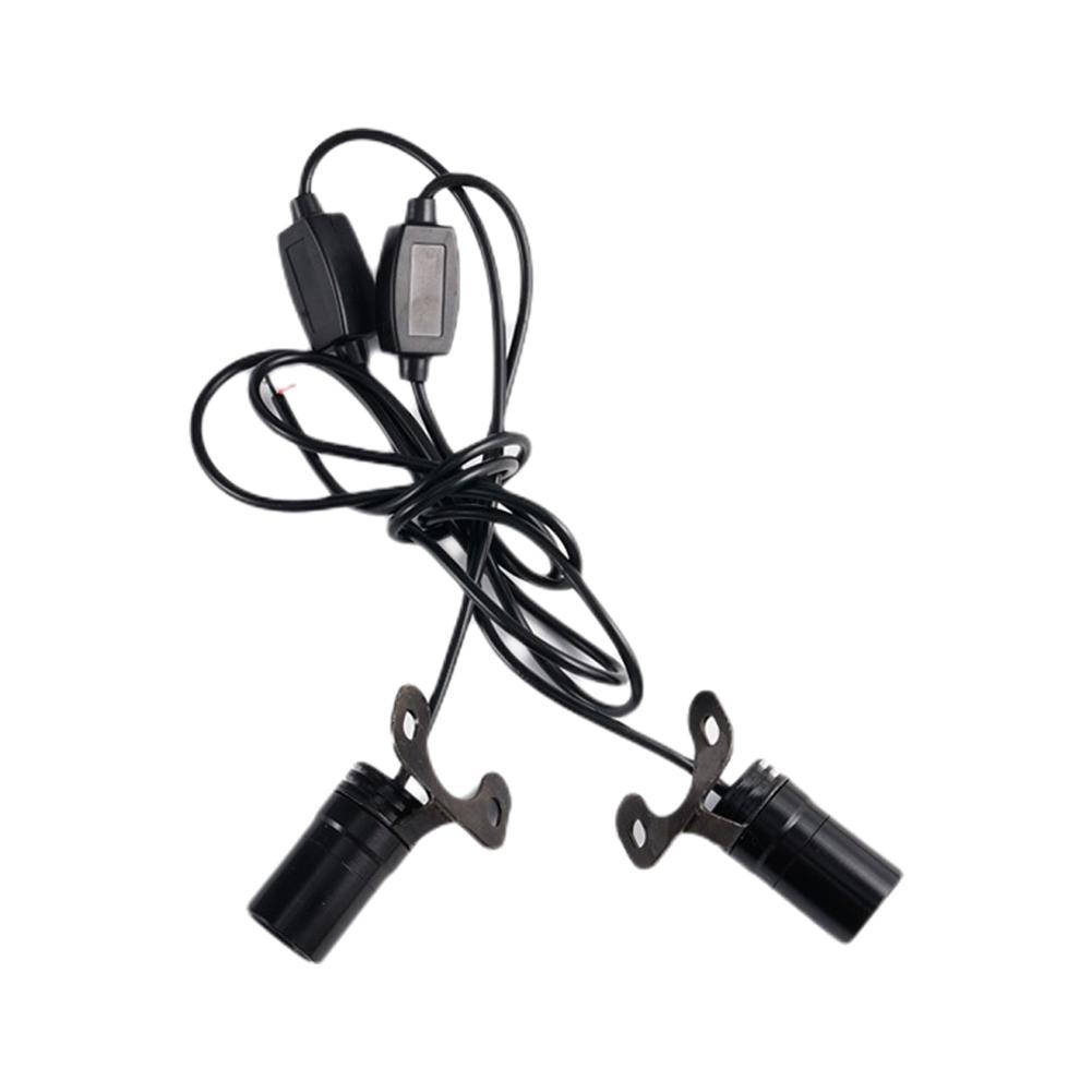 1 Pair Motorcycle Angel Wings LED Underbody Light Projector Welcome Light Decorative Atmosphere Lamp Bright Illumination Easy