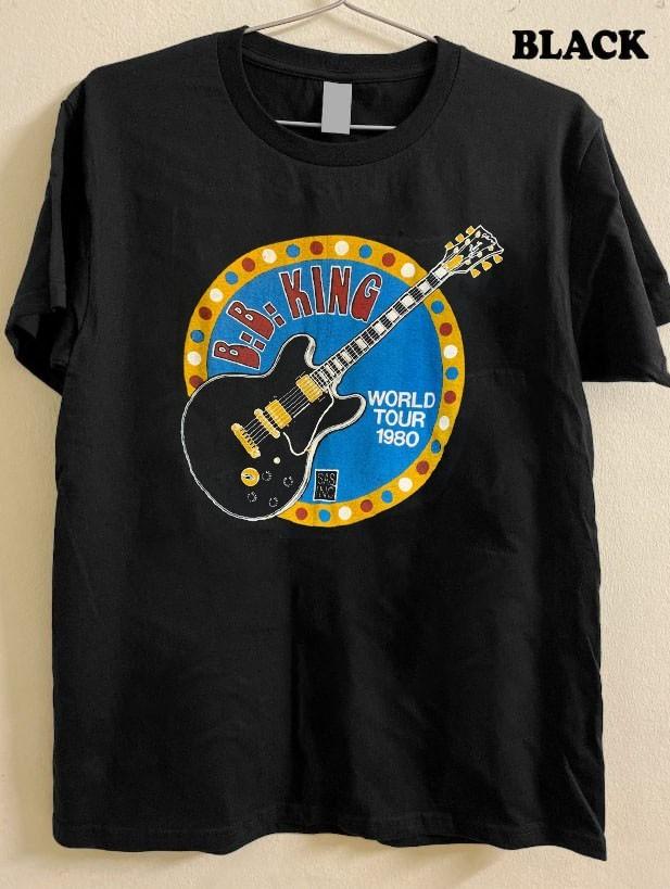 BB KING vtg black short sleeve t-shirt S-5XL QT7051