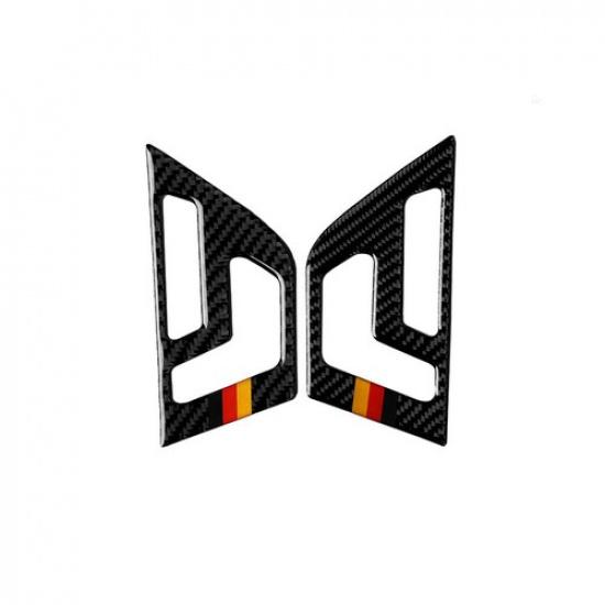 Auto Carbon Fiber Seat Adjust Button Panel Cover Trim B For Benz C Class W204