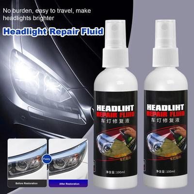 Headlight Restoration Spray Headlight UV Protection Polish Spray Long Lasting Protection Car Headlamp Coating Liquid For