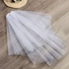 New Photo Veil Two Layer Short Simple Women's Tulle Bridal Veil With Comb Wedding Veil
